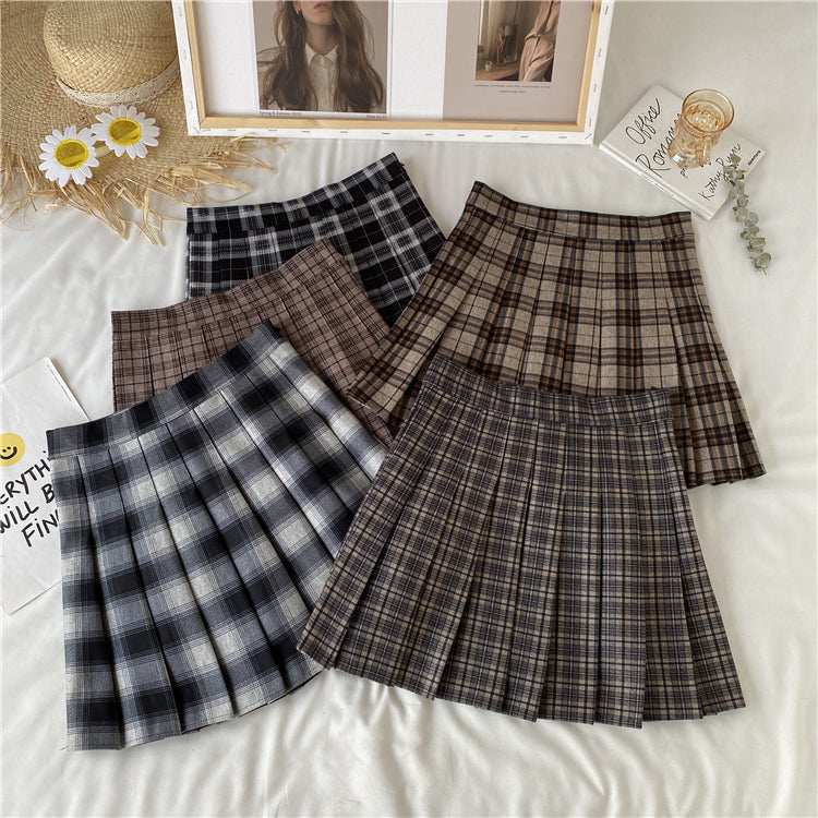 Multi Plaid Tennis Skirt (5 Colors)