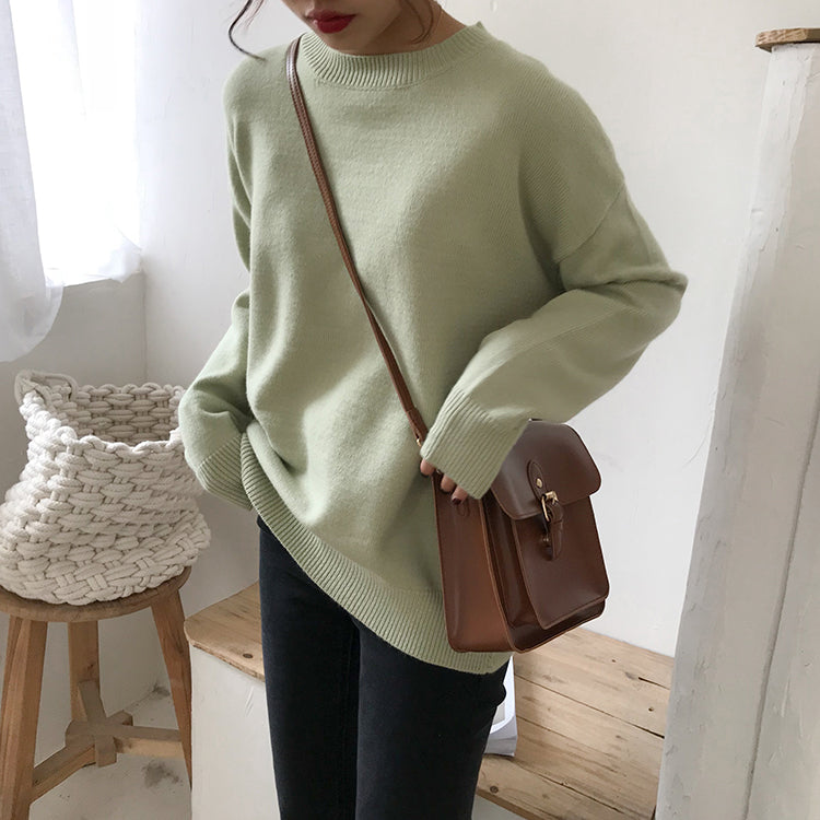 Basic Knitted Sweater (9 Colors)