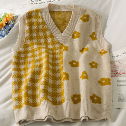 Gingham Daisy Vest (3 Colors)