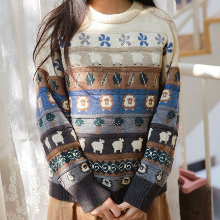 Sheep Sweater (Brown)