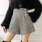 Houndstooth Tweed Shorts (3 Colors)