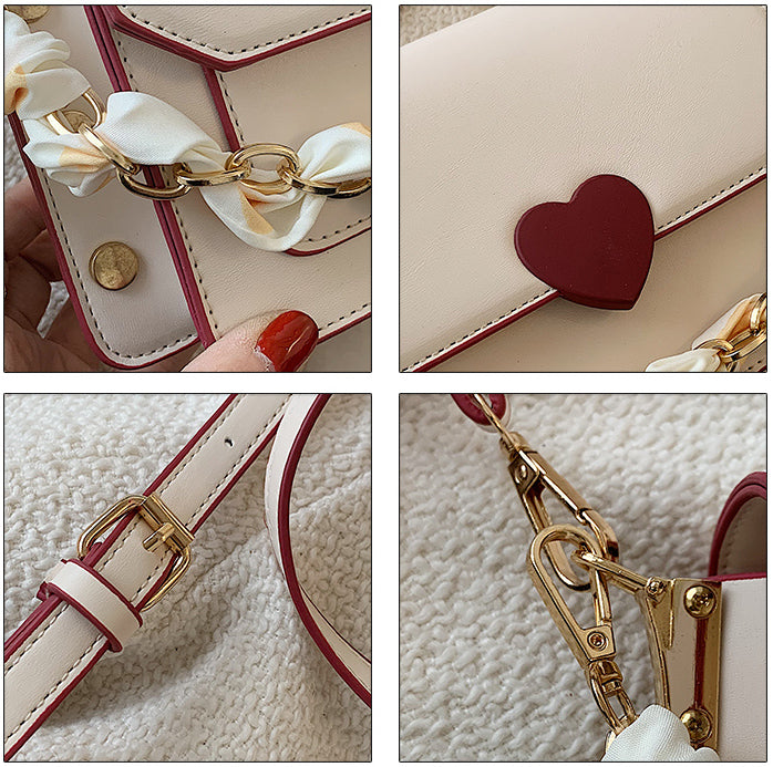 Love Note Satchel Bag (4 Colors) White