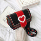 Heart Buckle Satchel Bag (3 Colors)