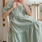 Puff Sleeve Gingham Midi Dress (2 Colors)