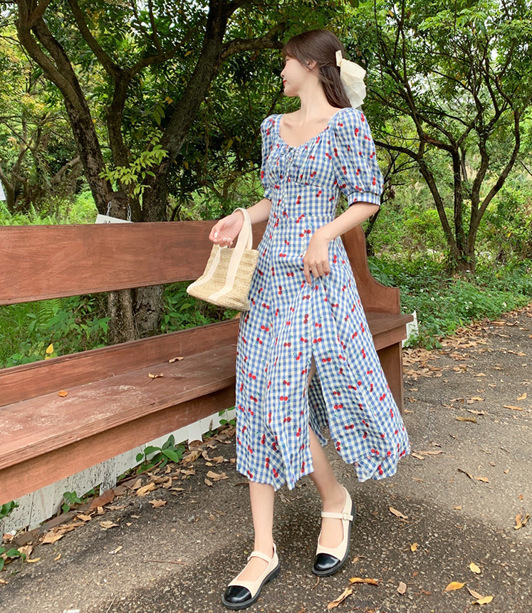 Vintage Gingham Dress