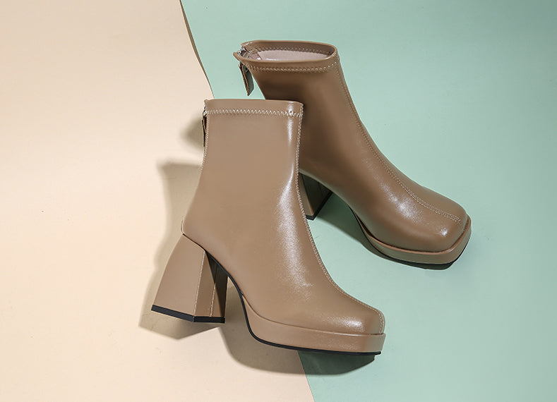 High Ankle Platform Boots (3 Colors)