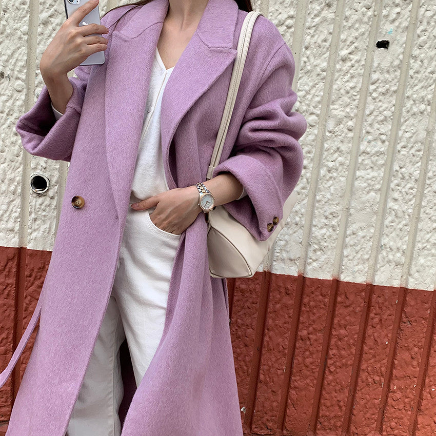 Cuffed Sleeve Coat (3 Colors)