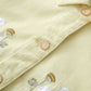 Wildflower Embroidered Cropped Jacket (Yellow)