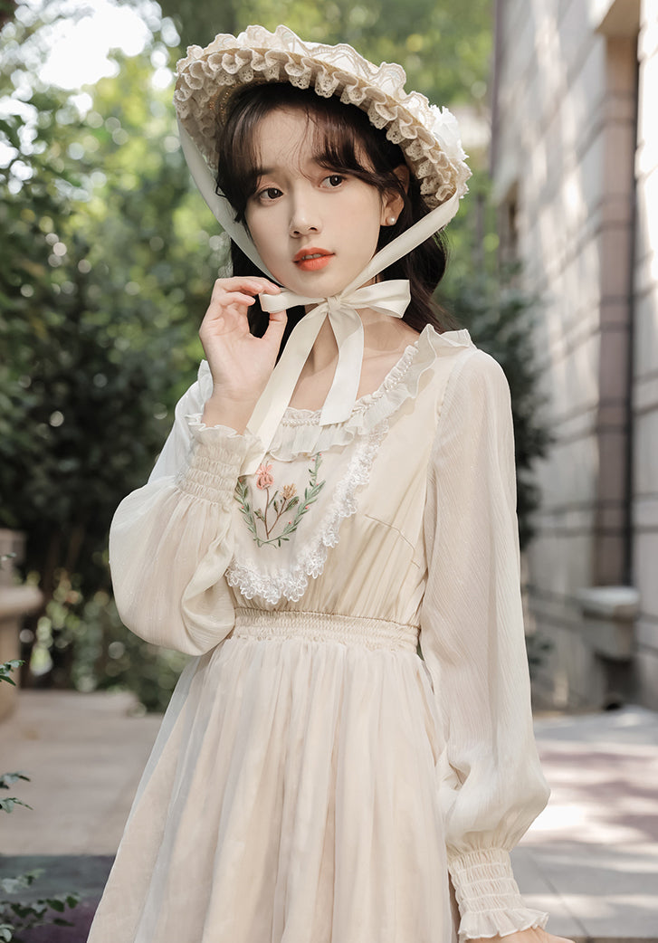 Garden Fairy Petticoat Dress (Cream)