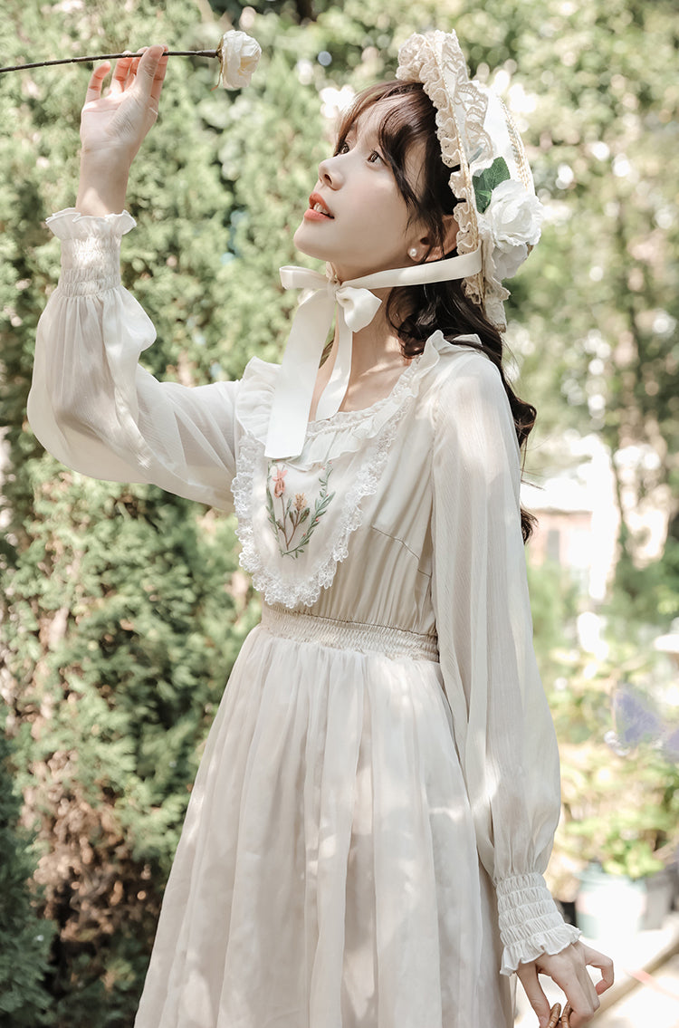 Garden Fairy Petticoat Dress (Cream)