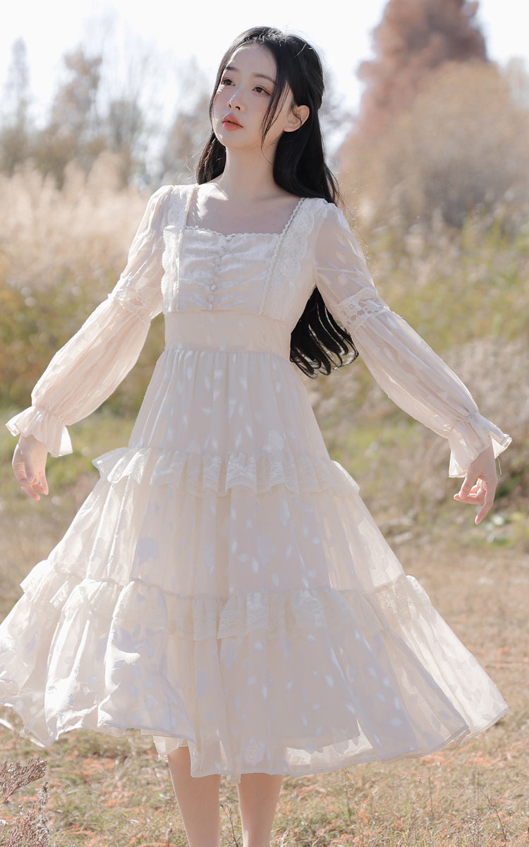 Ethereal Dreams Midi Dress (White)