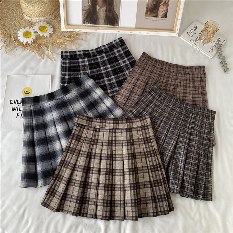 Multi Plaid Tennis Skirt (5 Colors)