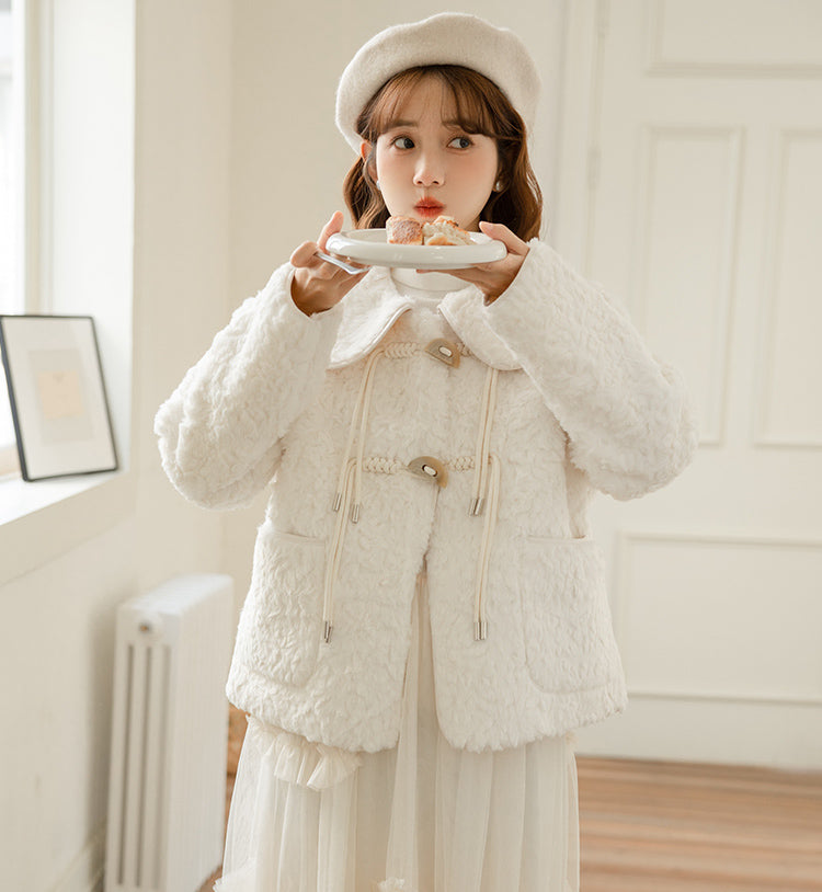 Little Lamb Teddy Coat (2 Colors)