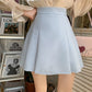 Half Pleated Mini Skirt (4 Colors)