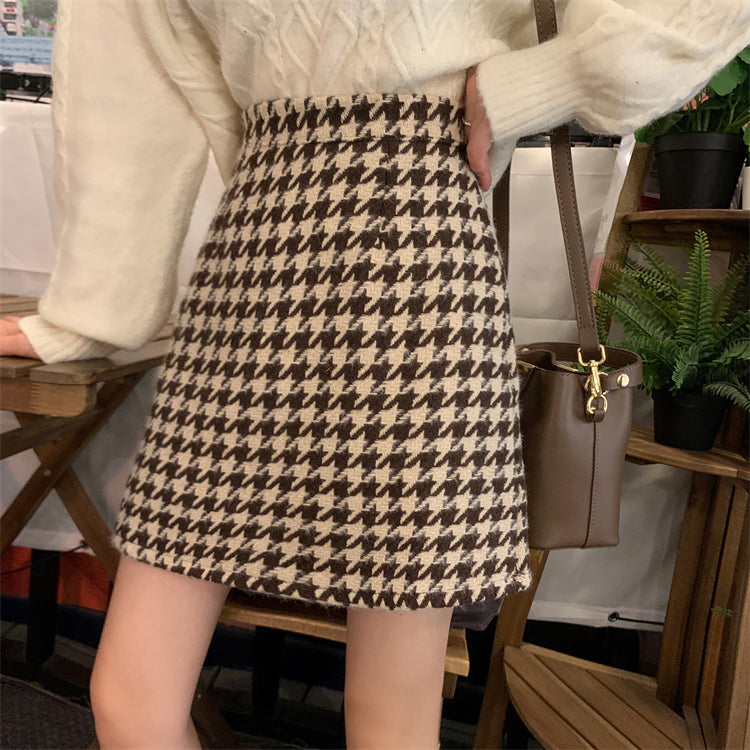 Houndstooth Mini Skirt (2 Colors)