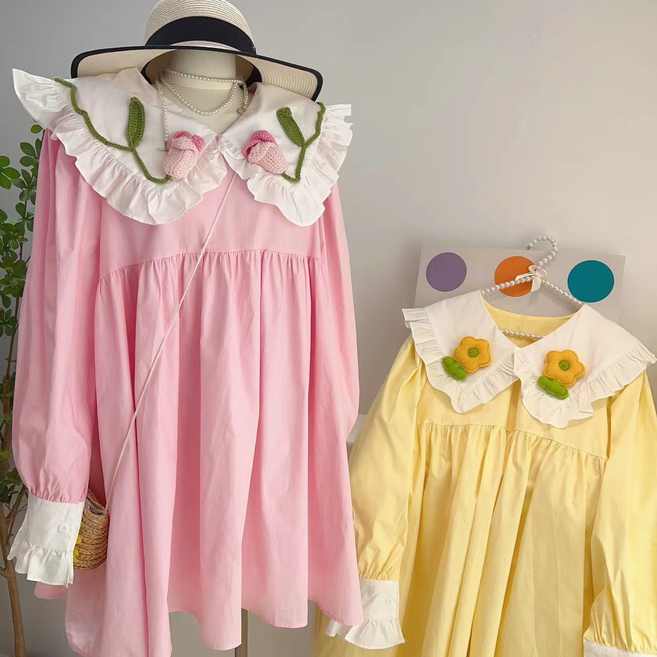Sunny Days Babydoll Mini Dress (2 Colors)