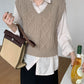 Everyday Cable Knit Vest (6 Colors)