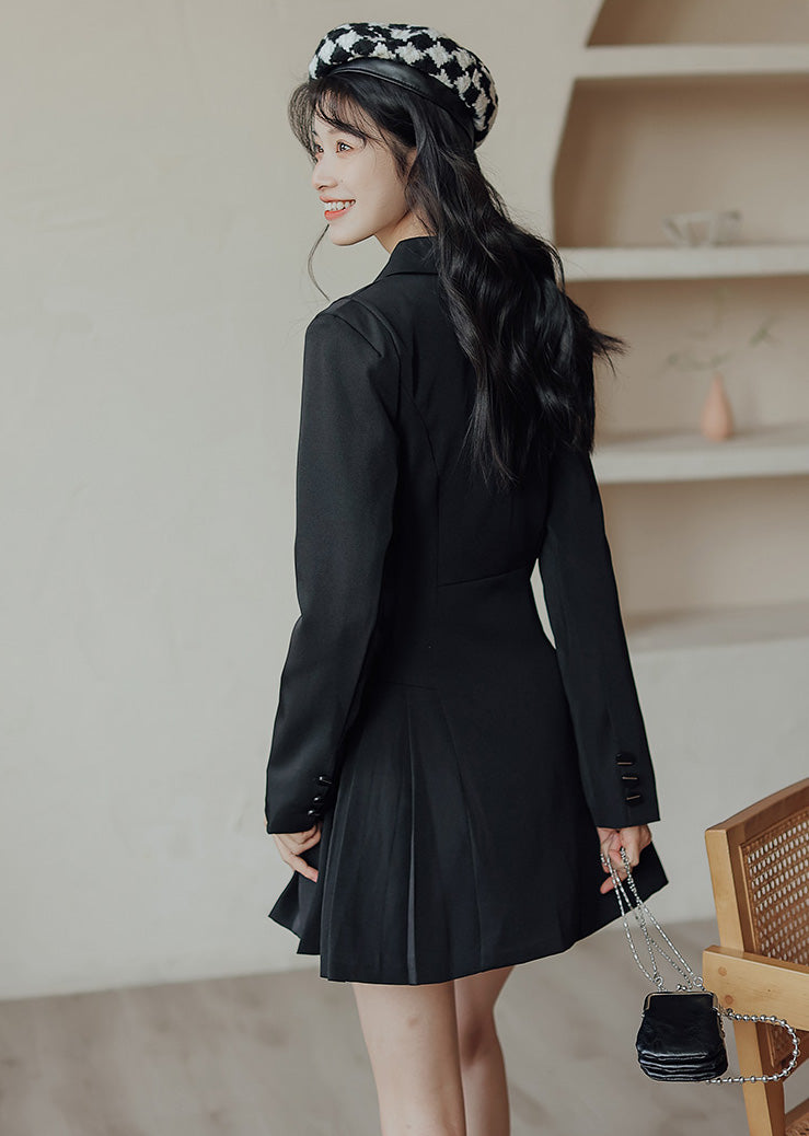 Chic Days Mini Blazer Dress (Black)