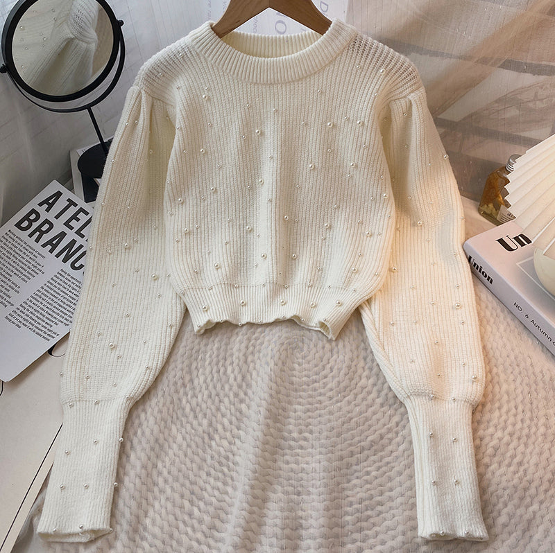 Pearl Cropped Sweater (3 Colors)