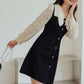 Lace Bow Sweater Dress (2 Colors)