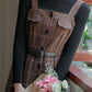 Button Up Plaid Cami Midi Dress (2 Colors)