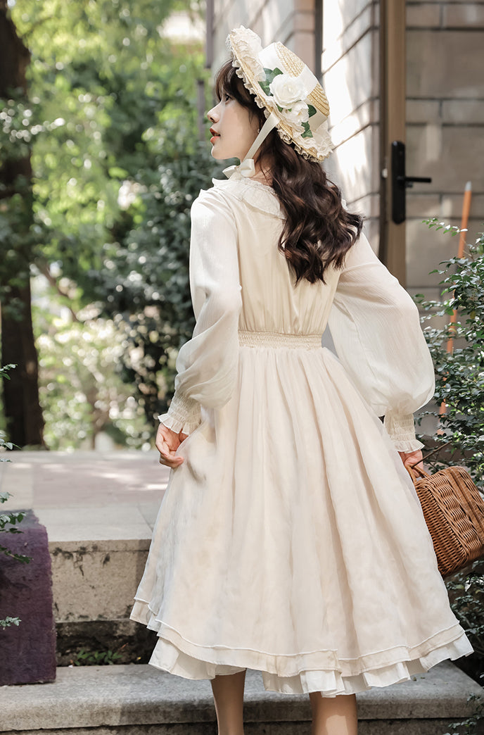 White old fashioned outlet dress