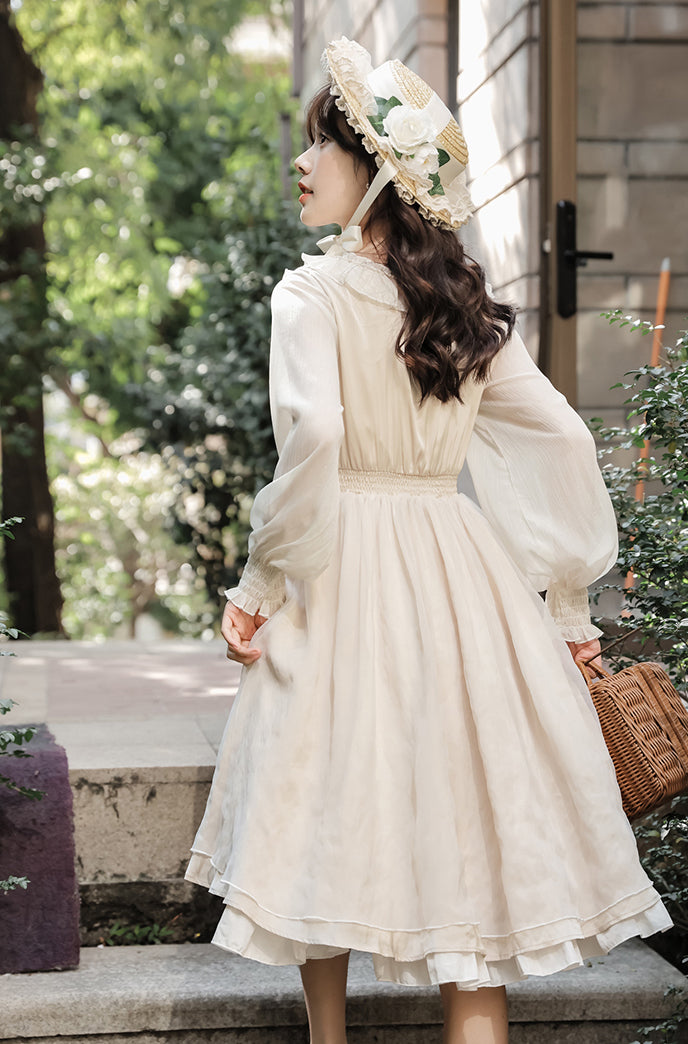 Garden Fairy Petticoat Dress (Cream)