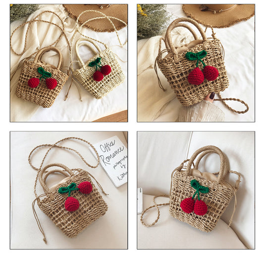 Cherry Straw Bag (2 Colors)