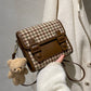 Tweed Plaid Satchel Crossbody Bag (3 Colors)