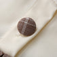 Cocoa Plaid Twofer Midi Dress (Cream/Brown)