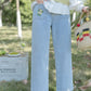 Star Daisy Embroidered Pocket Jeans (Light Denim)