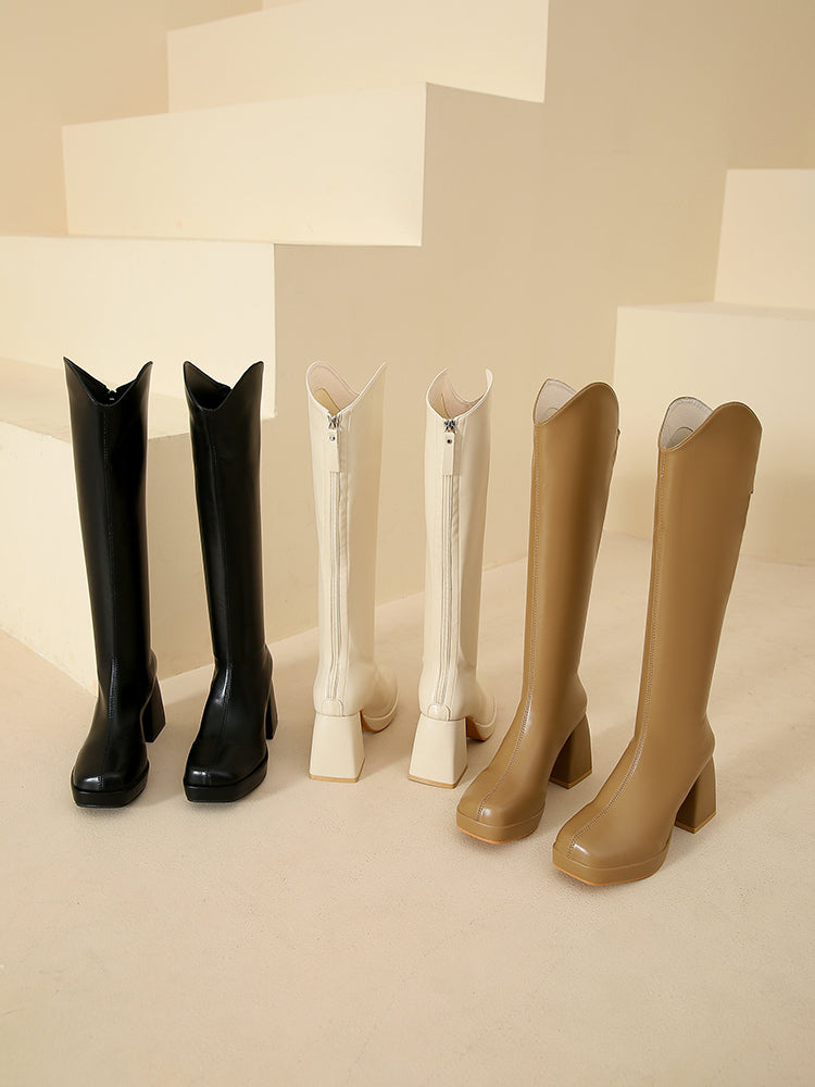 Knee High Platform Boots (3 Colors)