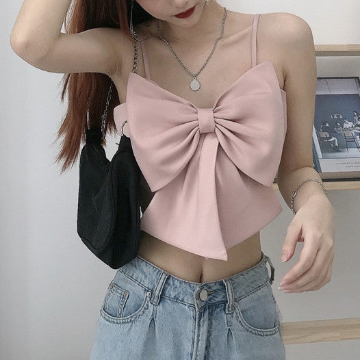 Bow Front Cropped Cami (3 Colors)