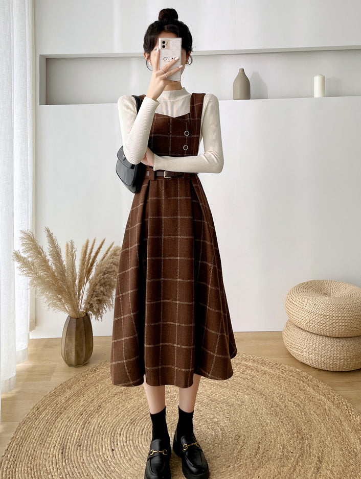 Pinafore skirt color sale