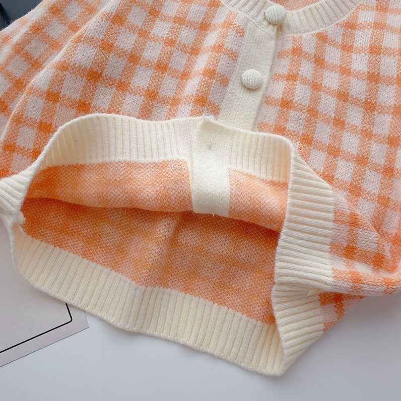 Cropped Gingham Cardigan (5 Colors)