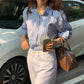 Everyday Stripe Button Up Shirt (2 Colors)