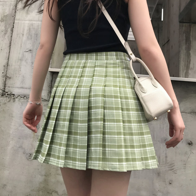 Green plaid hotsell tennis skirt