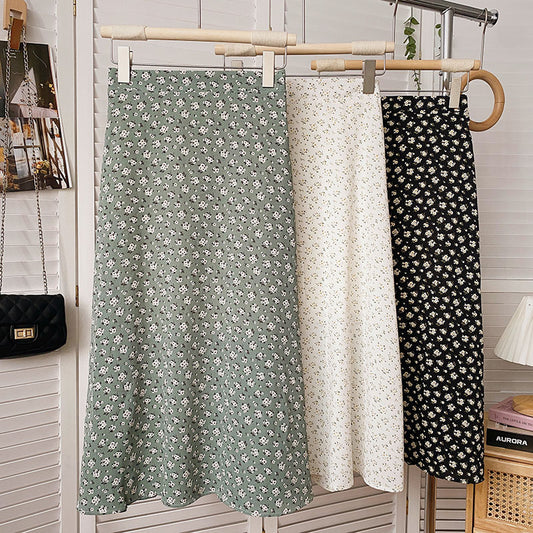 Cottage Floral Midi Skirt (3 Colors)