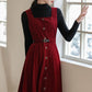 Button Up Corduroy Pinafore Dress (2 Colors)
