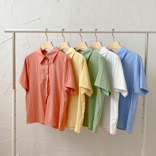 Candy Button Up Shirt (5 Colors)