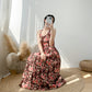 Vintage Rose Halter Midi Dress (2 Colors)