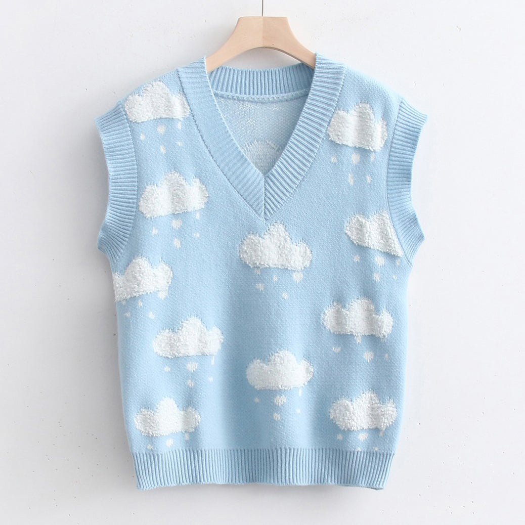 Puffy Cloud Vest (Blue)