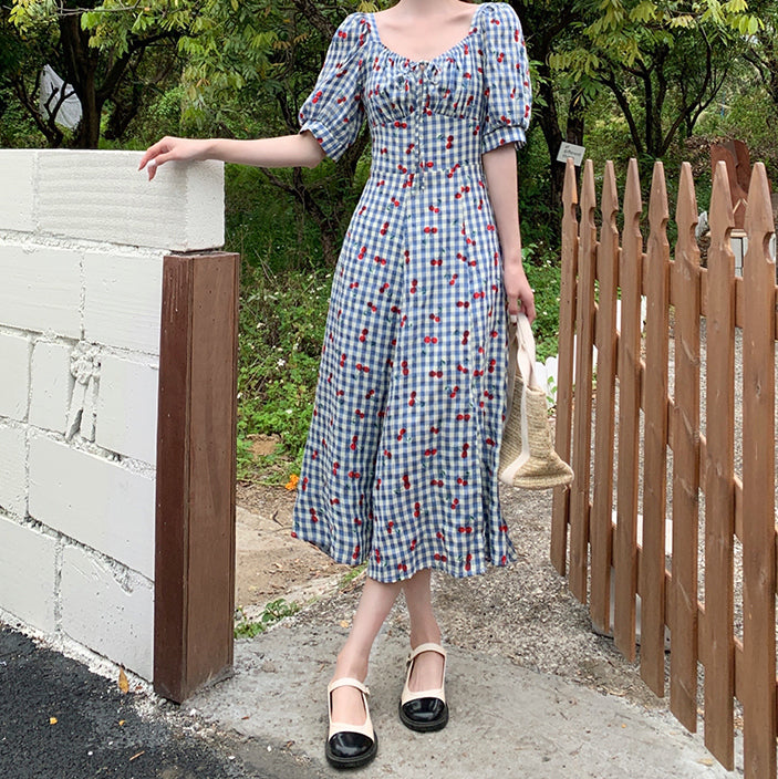 Vintage Gingham Dress