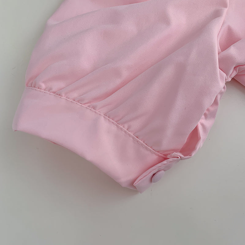 Peter Pan Collar Button Up Shirt (Pink) – Megoosta Fashion