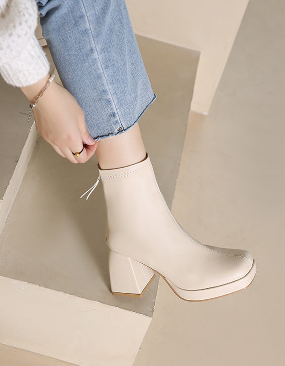 High Ankle Platform Boots (3 Colors)