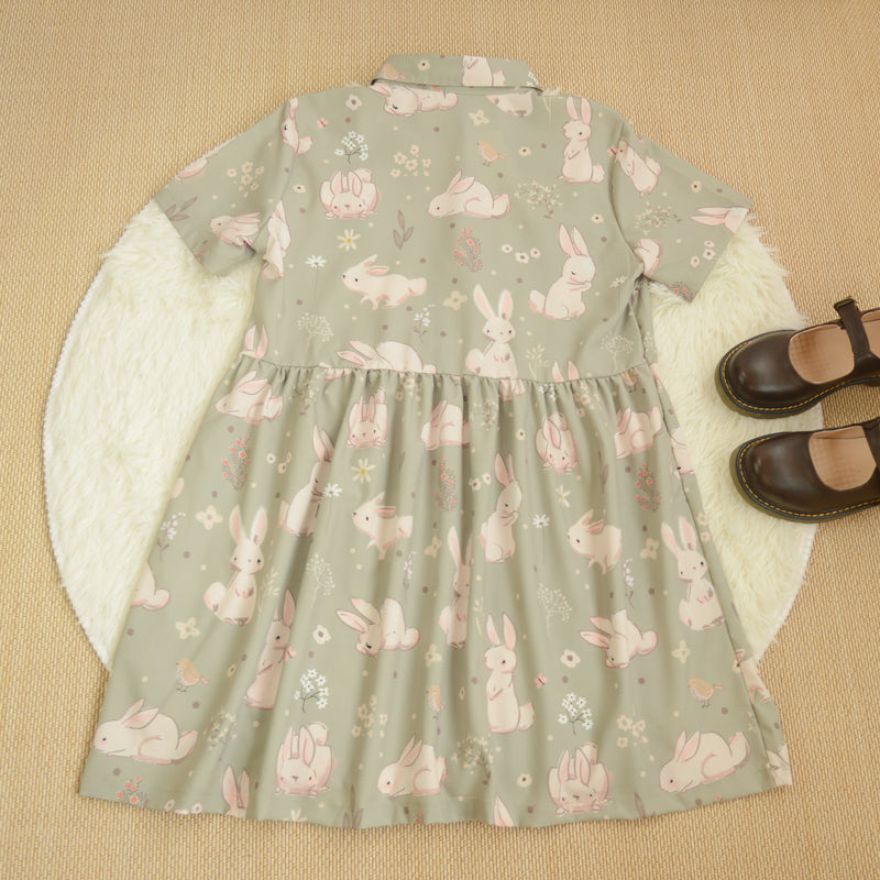 Sweet Bunny Babydoll Dress (2 Colors)