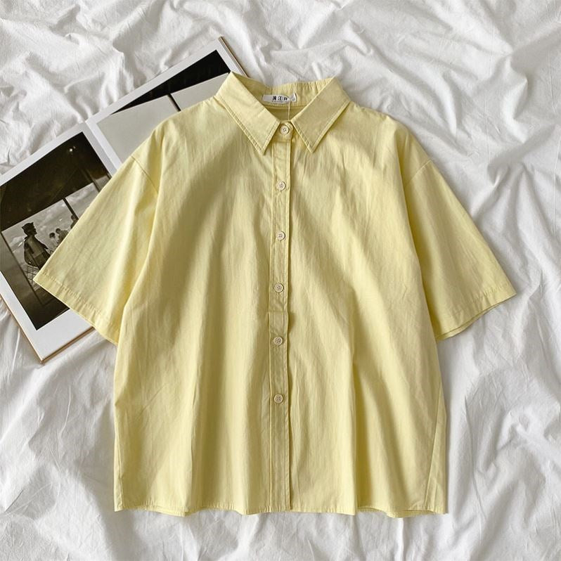 Pastel Button Up Shirt (5 Colors)