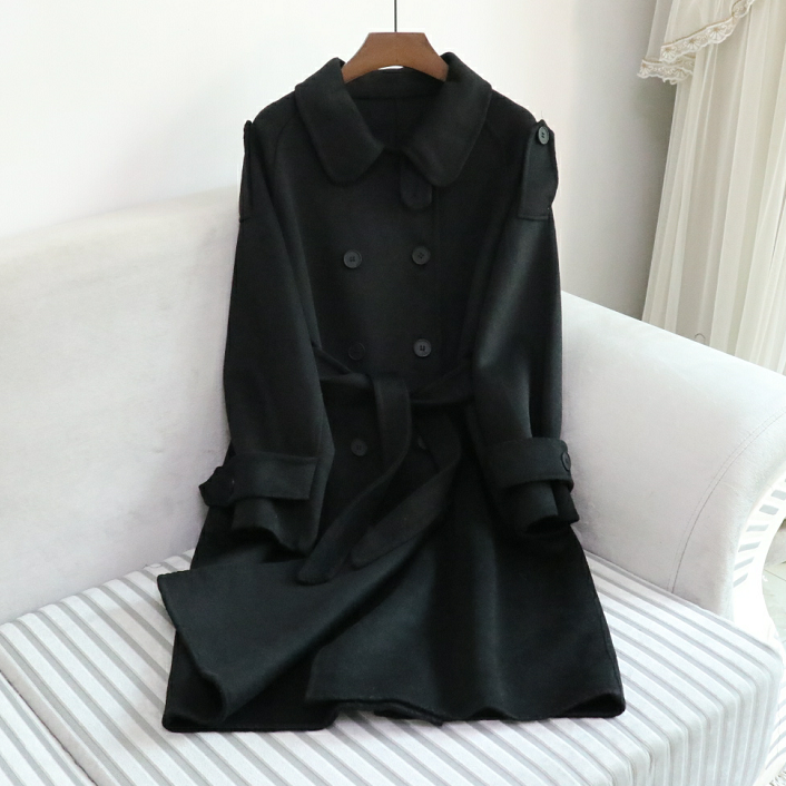 Double Breasted Wool Coat (4 Colors)