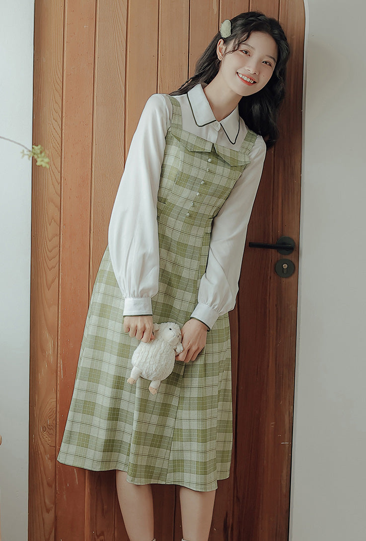 Plaid Cami Swing Dress (2 Colors) Megoosta Fashion Plaid Cami Swing Dress (2 Colors) Megoosta Fashion