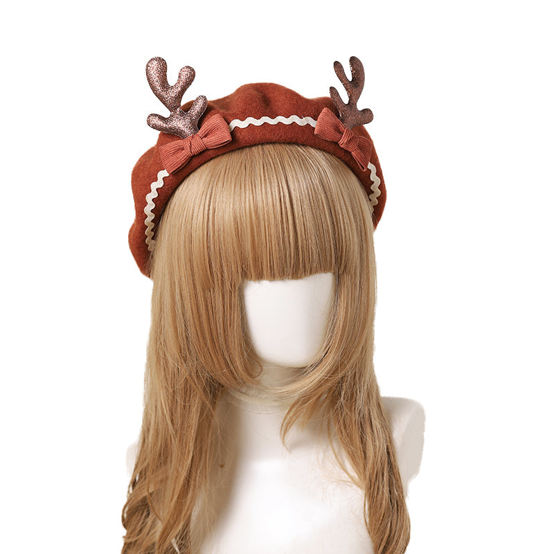 Sweet Deer Beret (3 Colors)